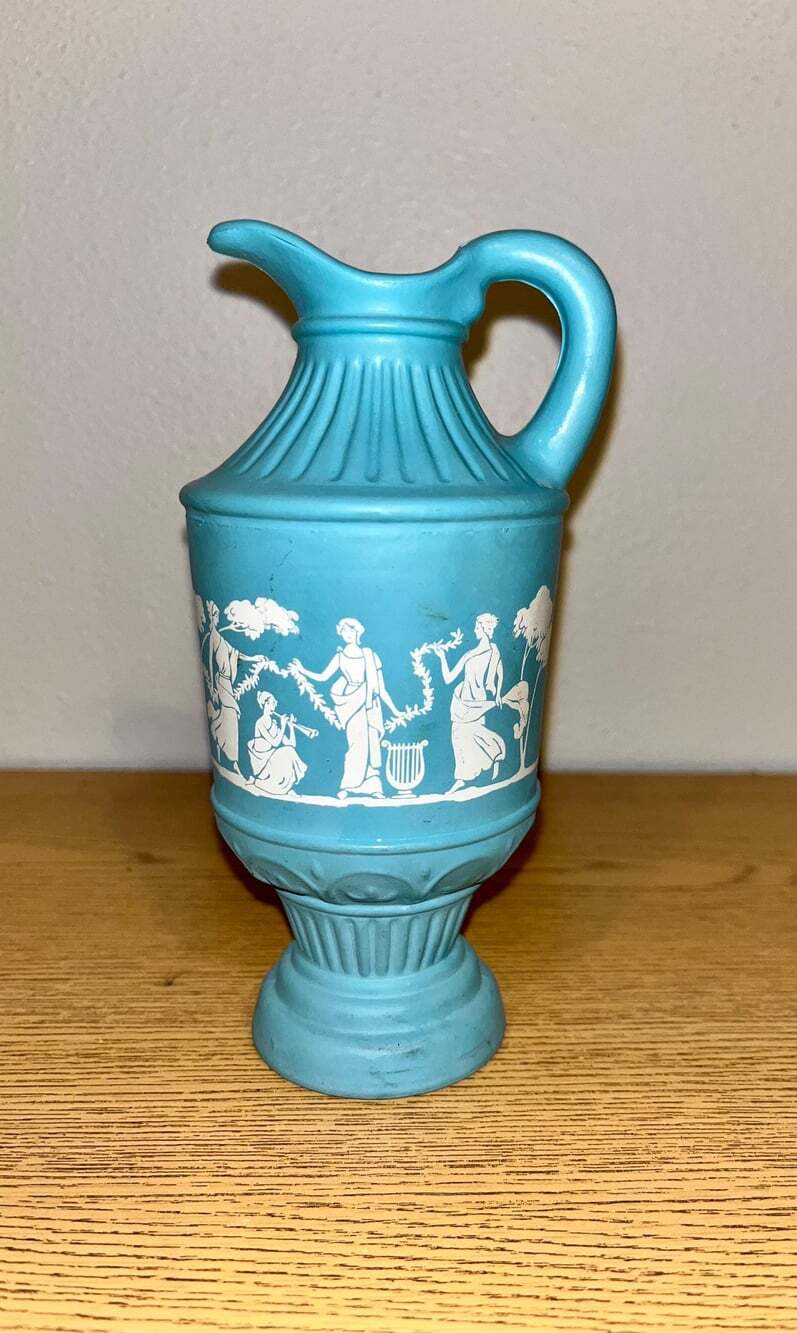 Vintage 1979 Avon Miniature Pitcher – Mythological Goddesses Design, 7.5” Tall